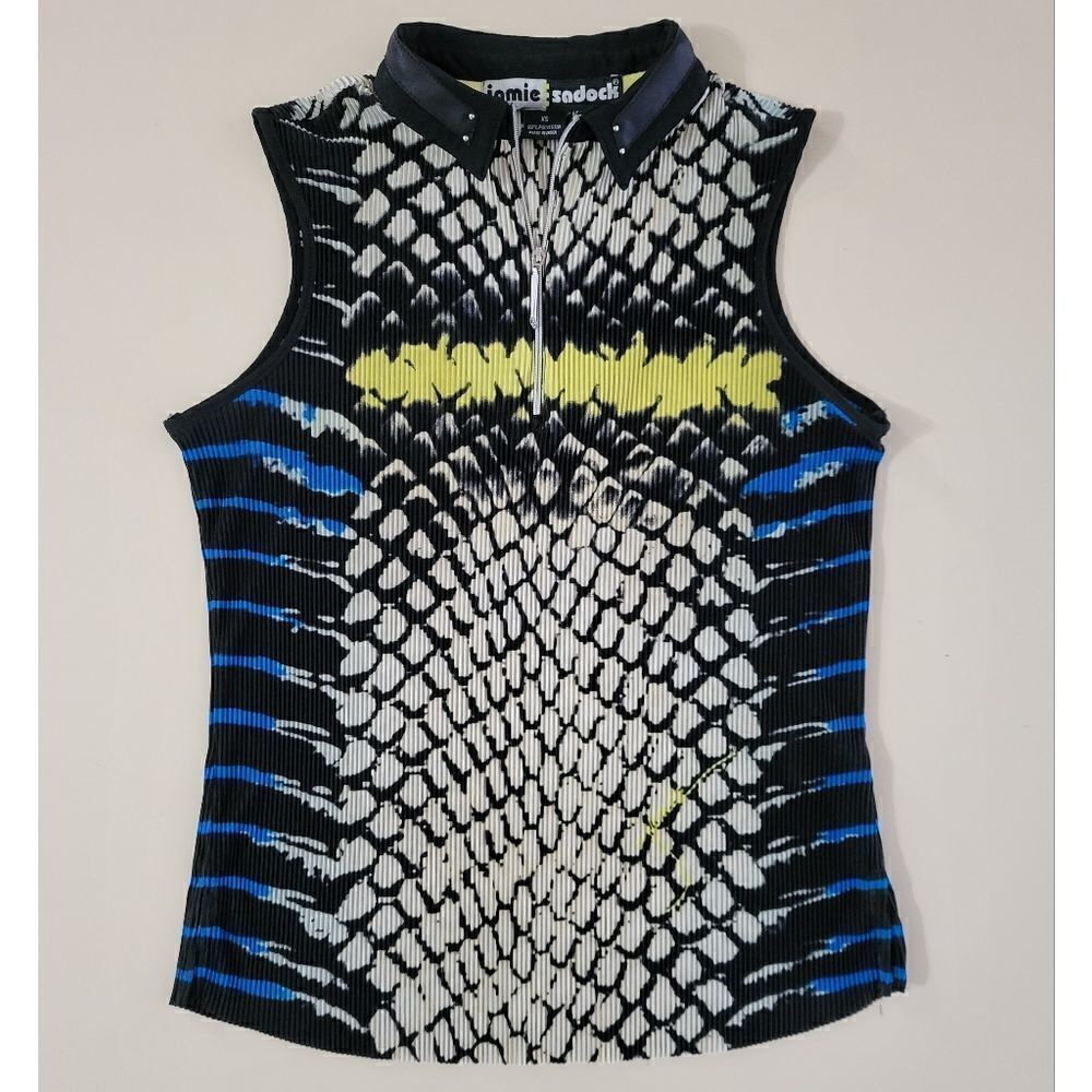 Jamie Sadock Women's Sleeveless Snake Pattern Golf Top
